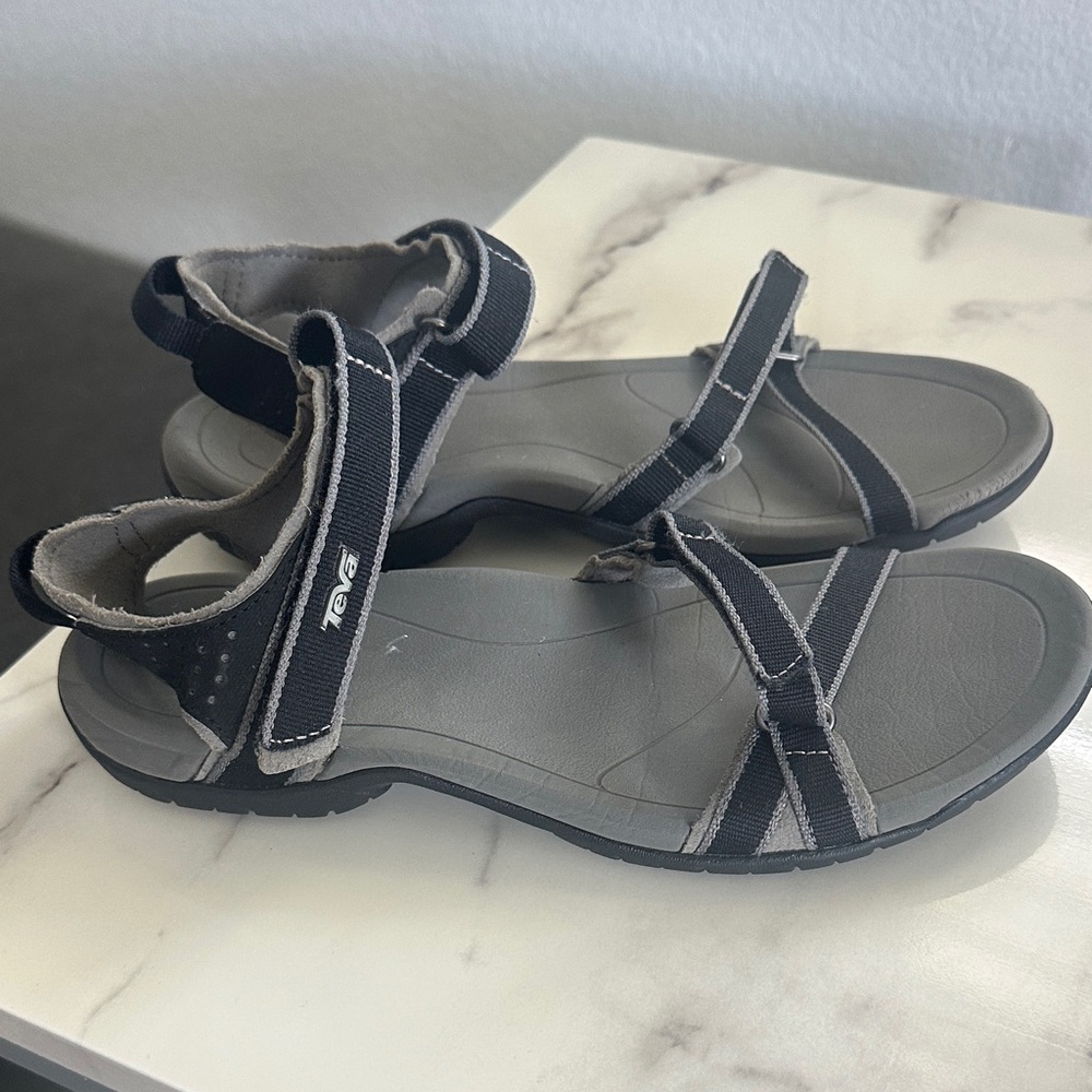 Teva Women’s Verra Charcoal and Black Strapped Sandals